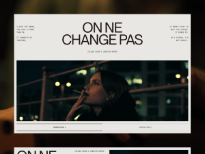 On Ne Change Pas: The Creative Work Process Behind a Stunning UI Animation