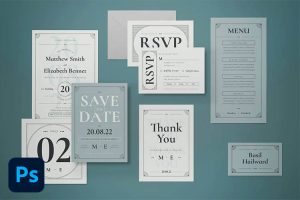 30+ Essential Wedding Stationery Templates for Photoshop