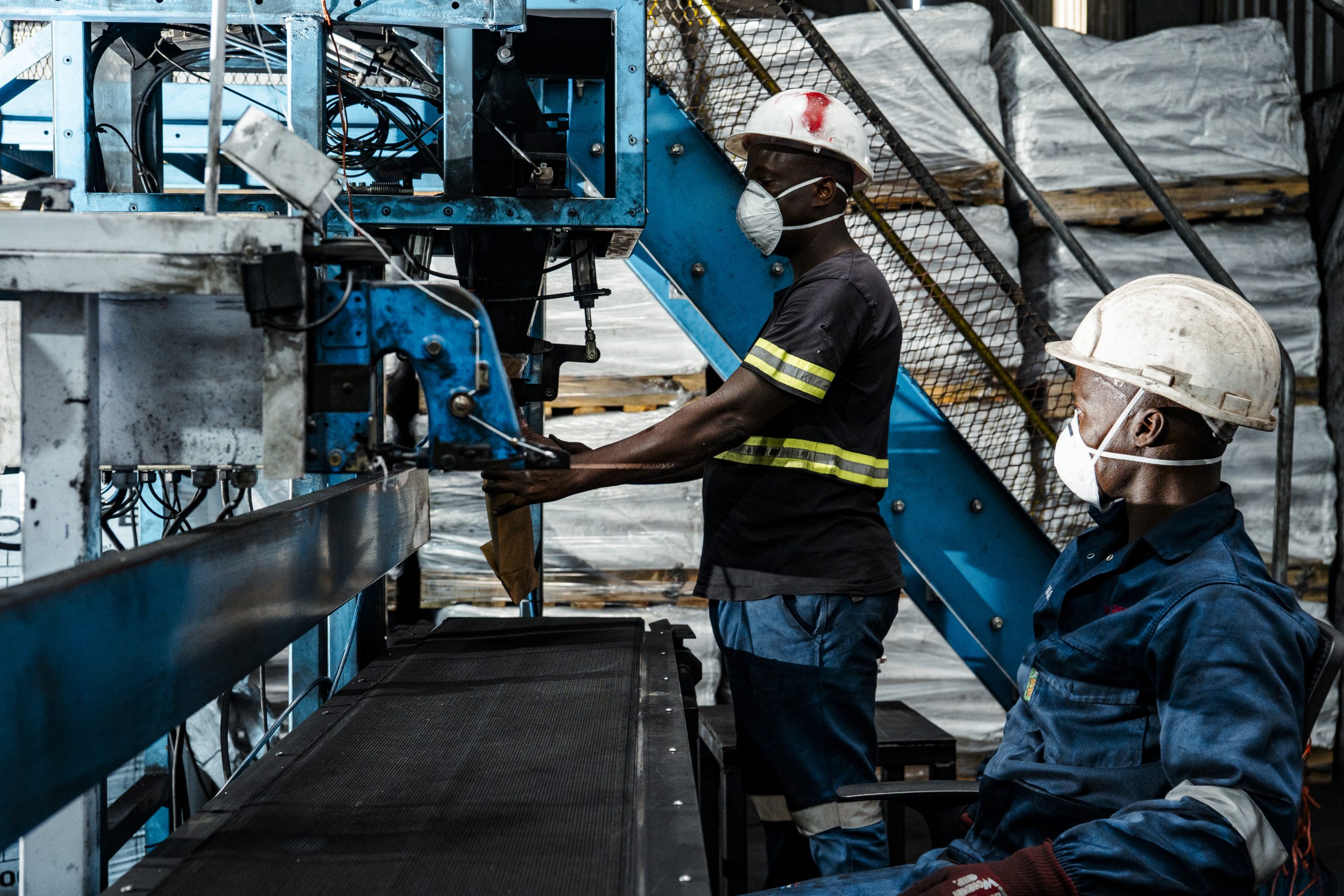 industrial yard photography with machinery in Durban